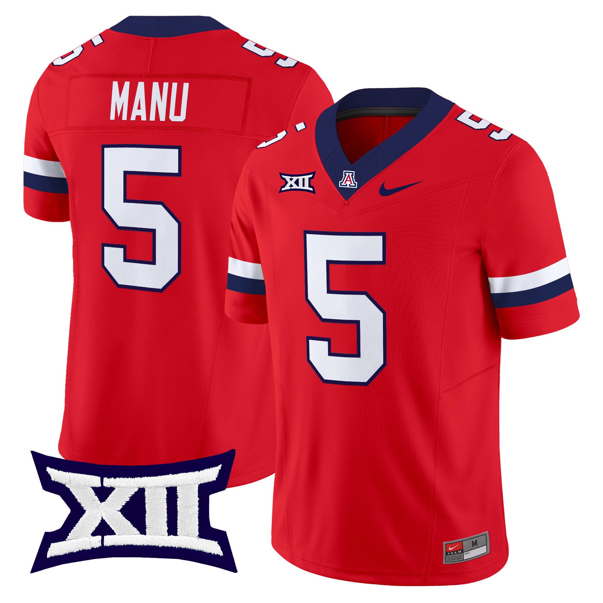 Men Arizona Wildcats #5 Manu Red Nike 2024 Vapor Limited NCAA Jersey style 1